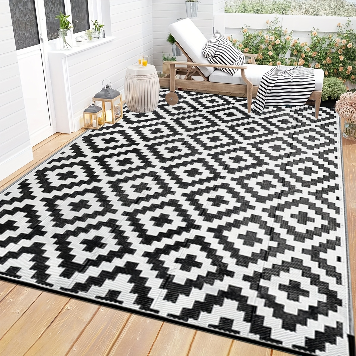 Covor 180x120 cm, cu doua fete, pentru exterior 