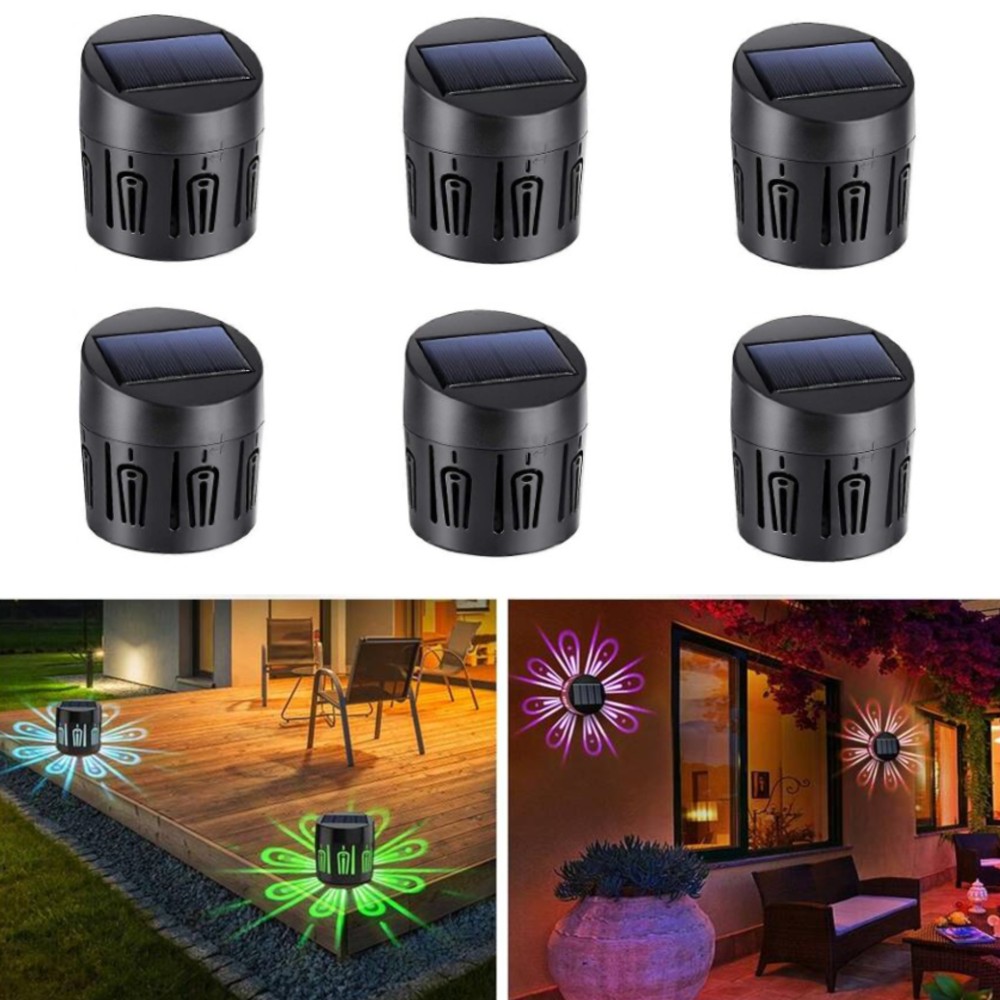 Set 6 lampi solare, lumina LED RGB