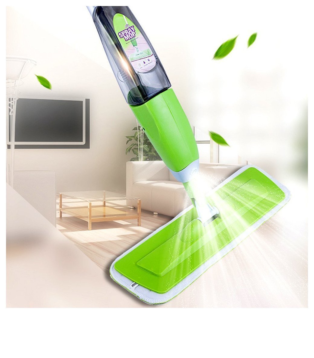 Set 2 x Mop cu pulverizator 600 ml, Spray Mop, laveta microfibra