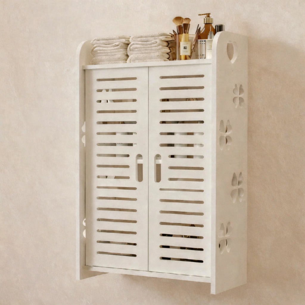 Dulap de perete pentru baie, 34 x 14 x 62 cm​, Alb