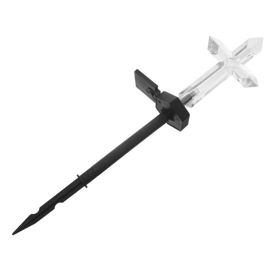 Set 2 x Cruce solara LED pentru mormant