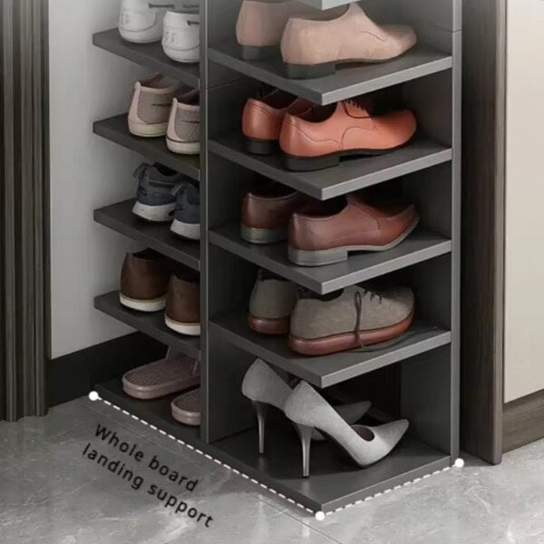 Pantofar cu 7 rafturi, 40 x 22 x 111 cm, Gri