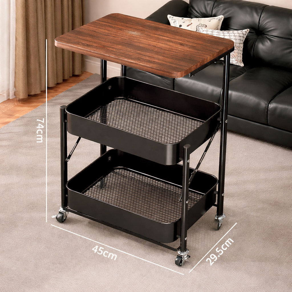 Etajera pliabila tip carucior, 74 x 45 cm