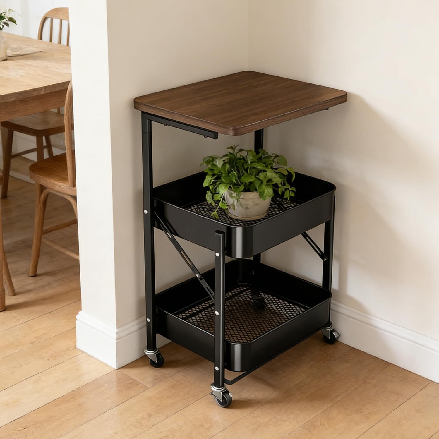 Etajera pliabila tip carucior, 74 x 45 cm