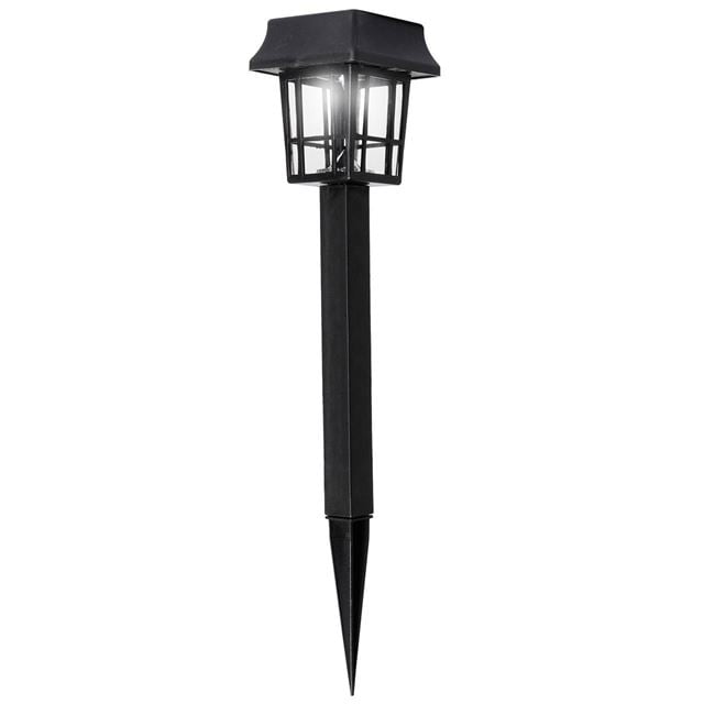Set 4 x Lampa solara 24 cm, Negru