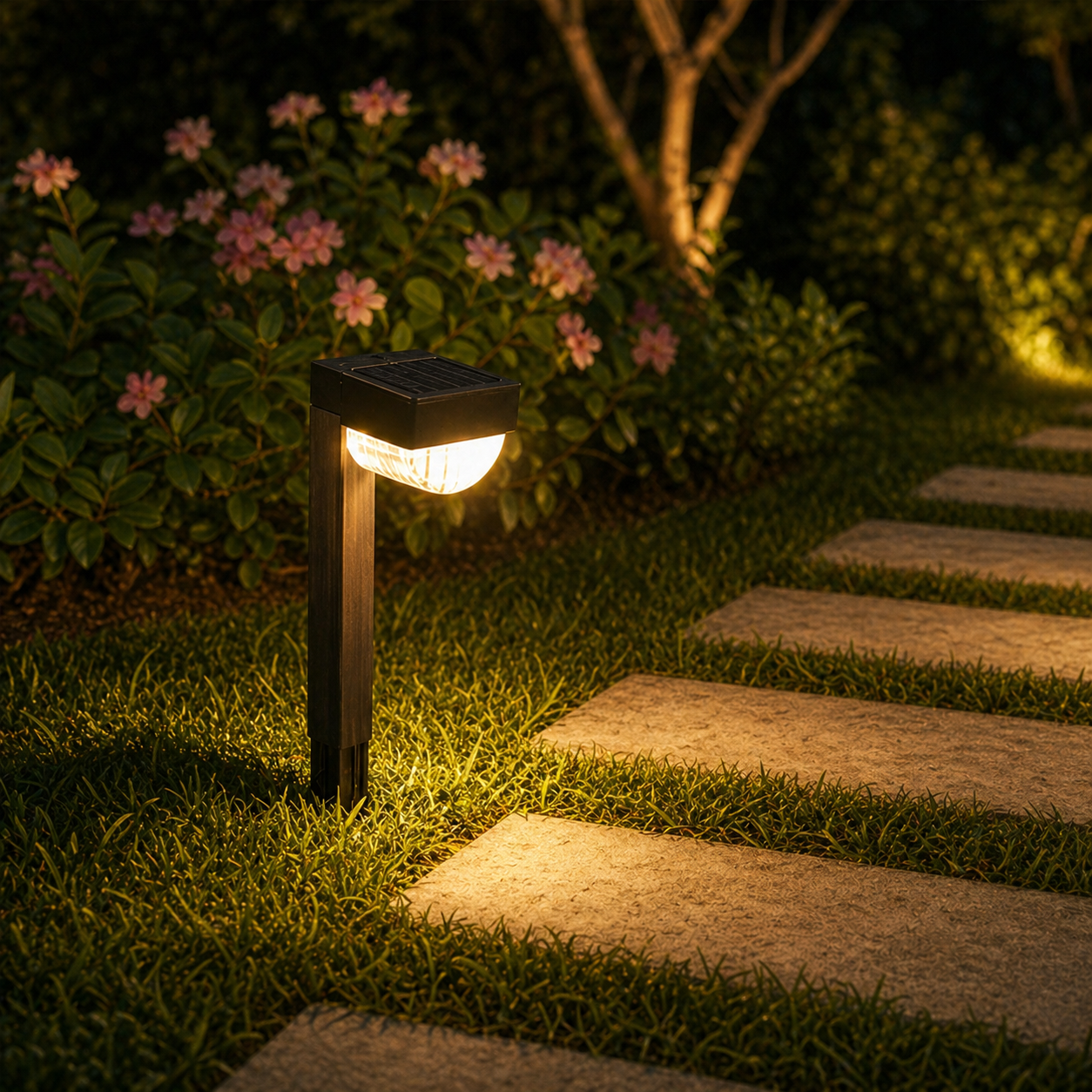 Set 6 lampi solare, lumina alb cald