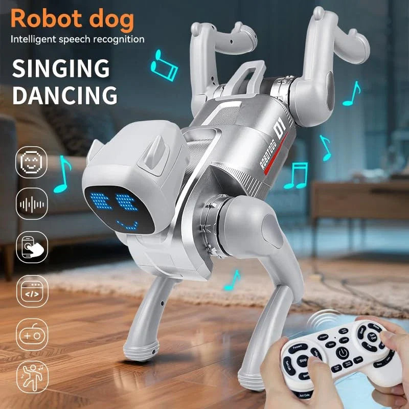 Jucarie interactiva cu recunoastere vocala, Robot Dog Inteligent 01