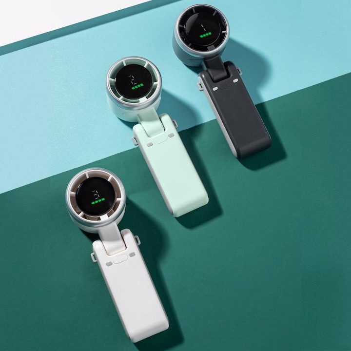 Ventilator portabil cu 5 viteze, 3600 mAh, 8 ore de racire