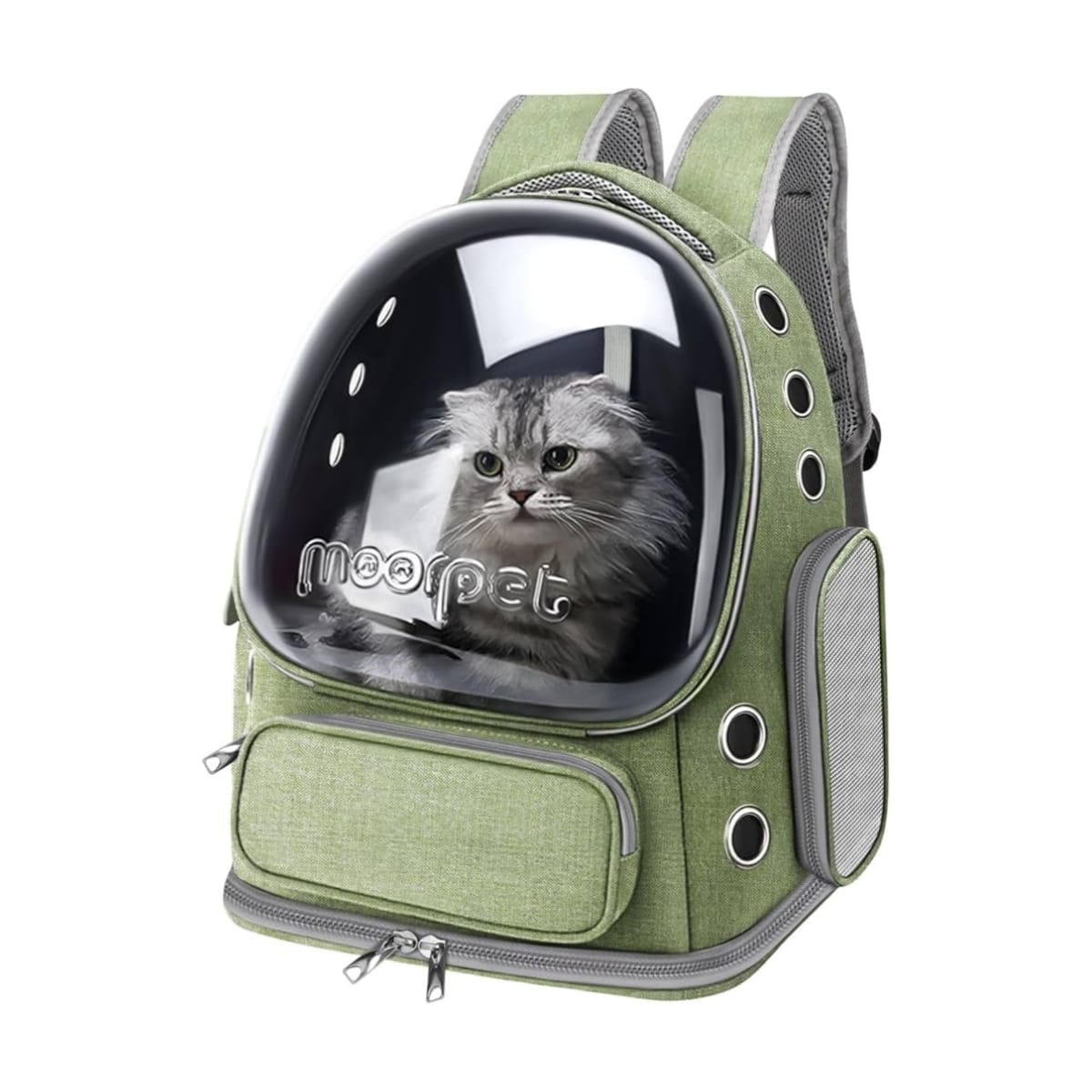 Rucsac transport animale, Verde