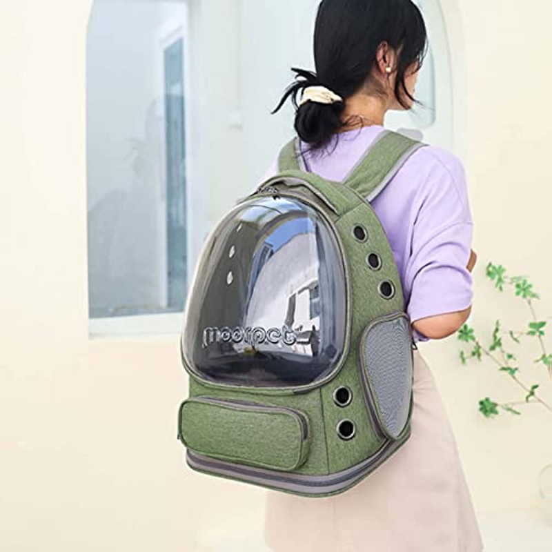 Rucsac transport animale, Verde
