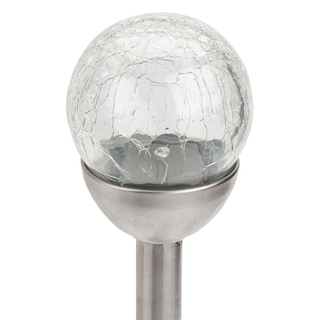 Set 3 x lampa solara glob, 27 cm, culori interschimbabile