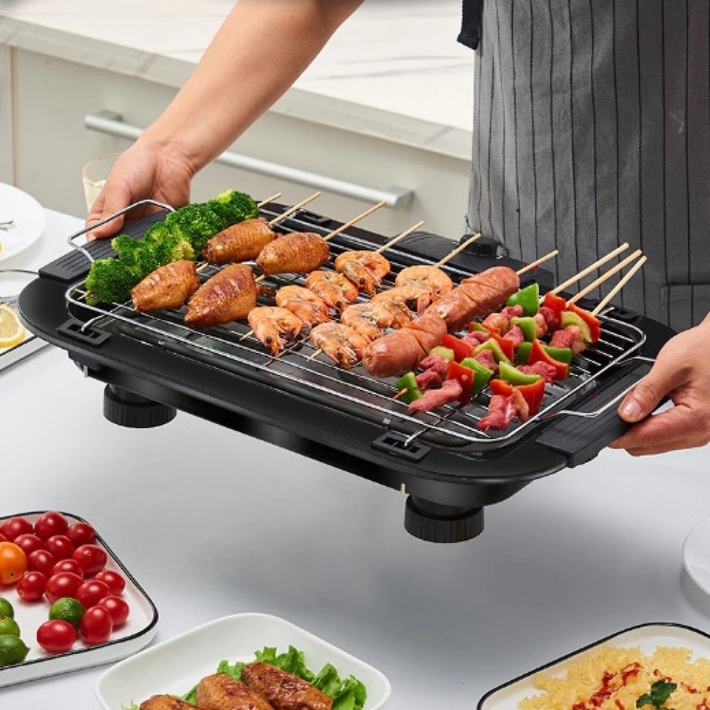 Gratar electric 2000 W, 5 trepte de temperatura