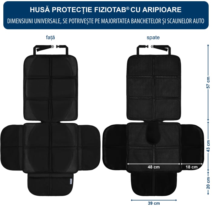 Husa impermeabila protectie bancheta auto, 4 buzunare
