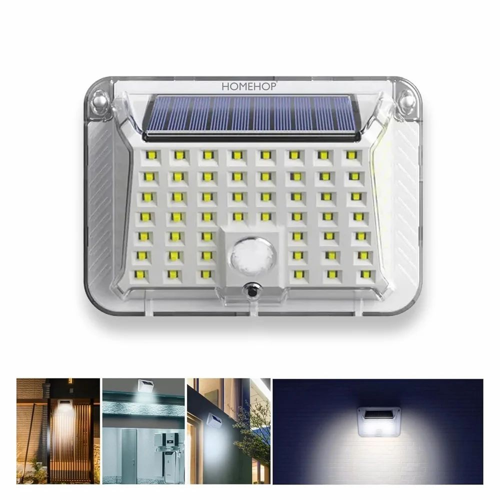 Set 3 x Lampa solara 90 LED Jortan, senzor de miscare