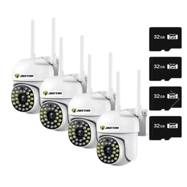 Set 4 x Camera Video Wi-Fi, Aplicatie LIVE + 4 Card 32GB