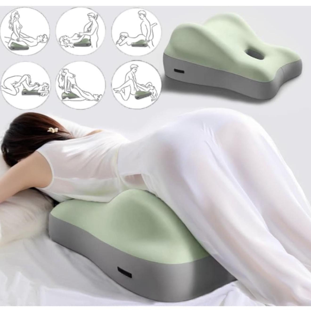 Perna pentru cuplu, ergonomica, spuma cu memorie