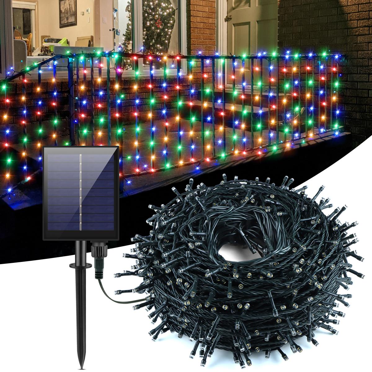 Instalatie solara, 500 LED, 50 M, Multicolor
