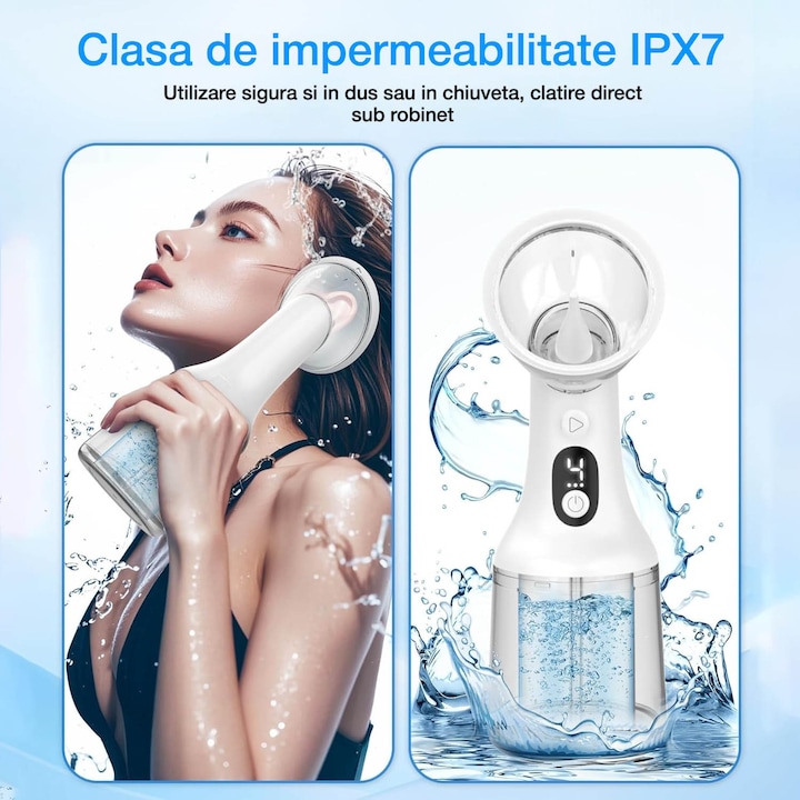 Aparat pentru curatat urechile, 4 moduri, rezervor 200 ml