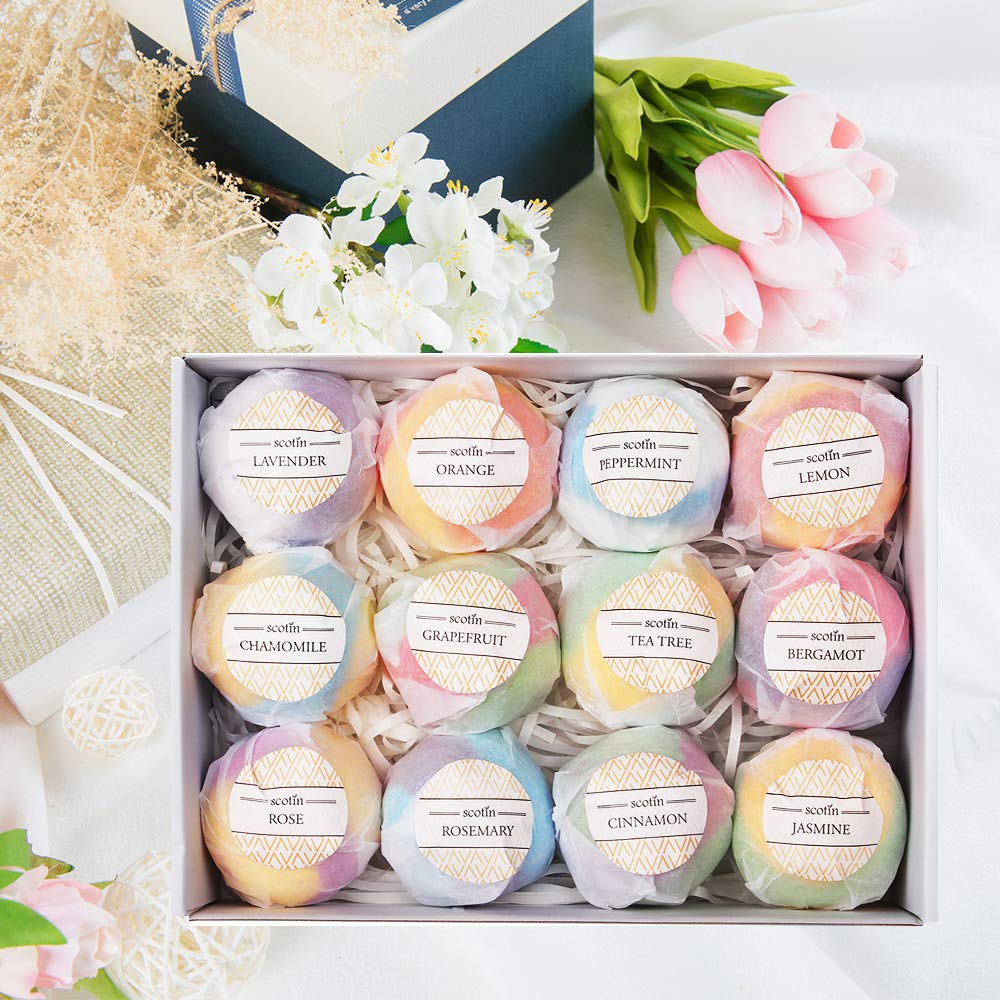 Set 12 bile efervescente de baie, Scotin Bath Bombs