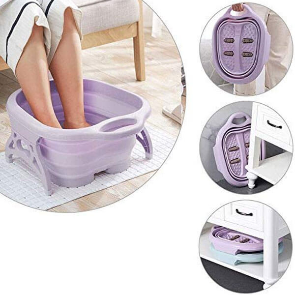 Cadita pliabila pentru pedichiura, Foot Spa, Mov