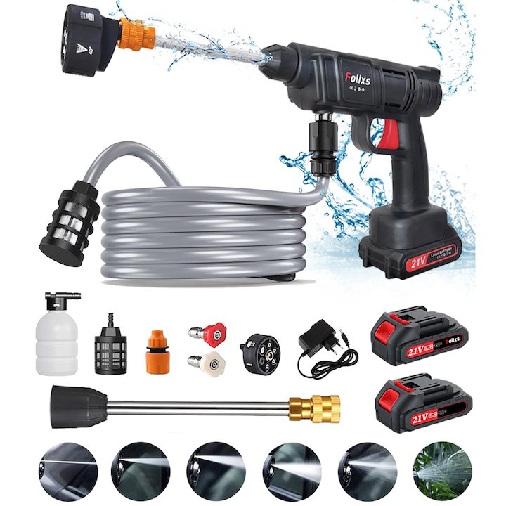 Aparat de spalat cu presiune cu acumulator, 8L/min, 25 Bari