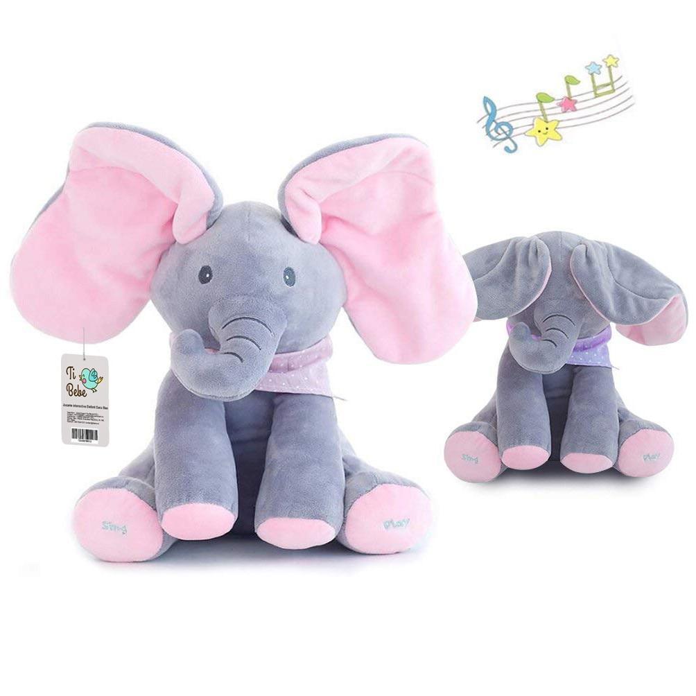Elefant Cucu Bau in limba romana, Roz / Albastru