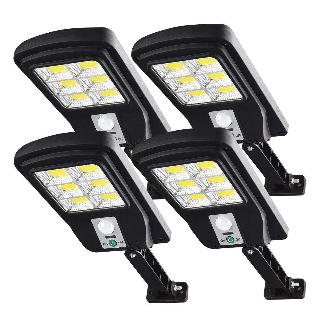 Set 6 x Lampa solara 6 LED SMD cu senzor de miscare si lumina