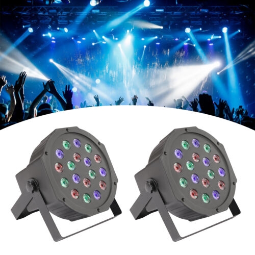 Set 2 x Reflector 36 LED RGB cu jocuri de lumini