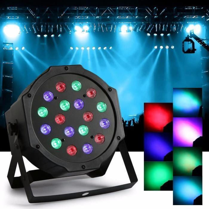 Set 4 x Reflector 36 LED RGB cu jocuri de lumini