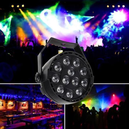 Set 4 x Reflector 36 LED RGB cu jocuri de lumini