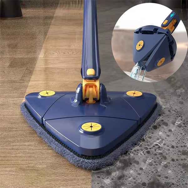 Mop inovativ CleanMaster, reglabil, rotire 360, albastru