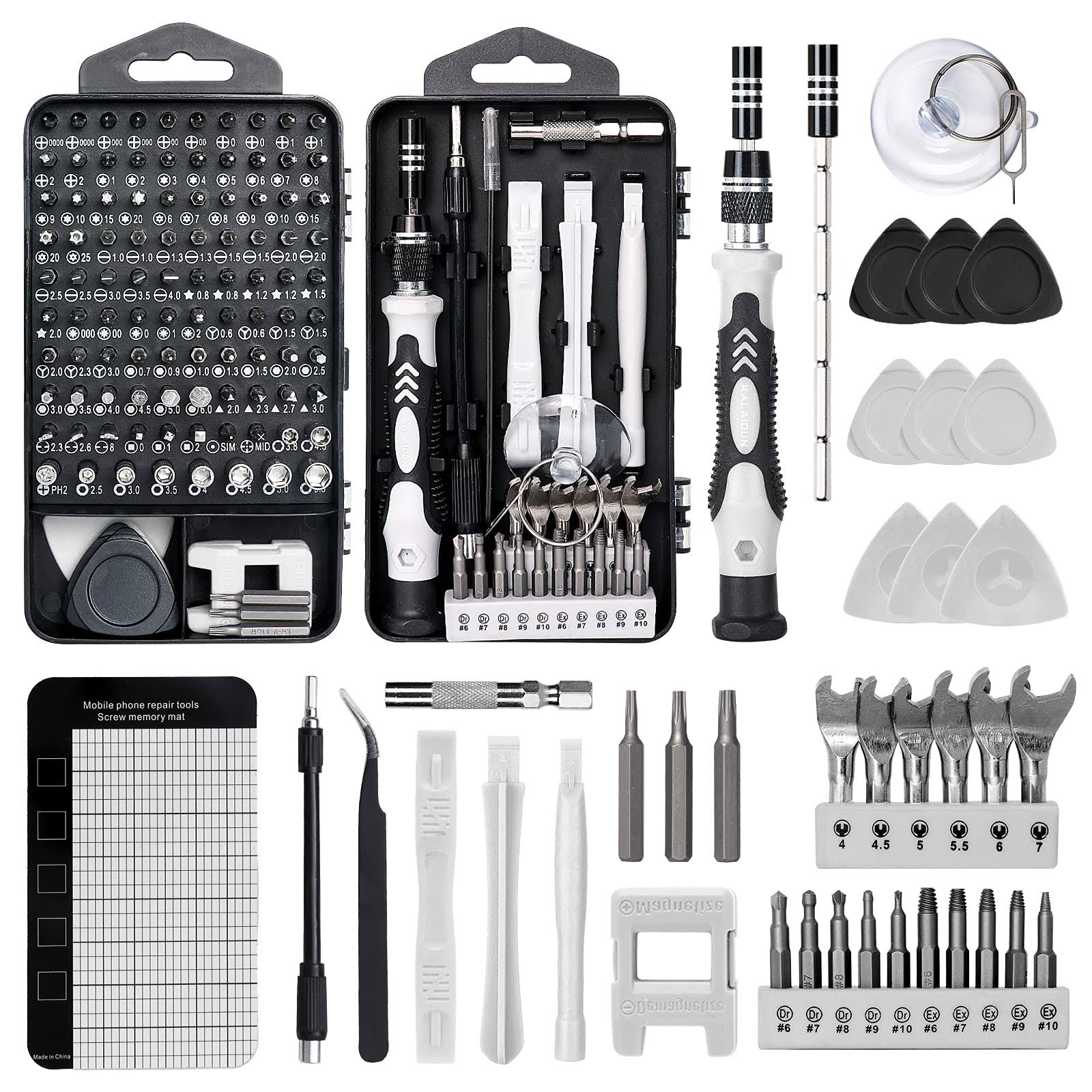 Trusa 115 unelte de precizie, chei TORX, capete interschimbabile