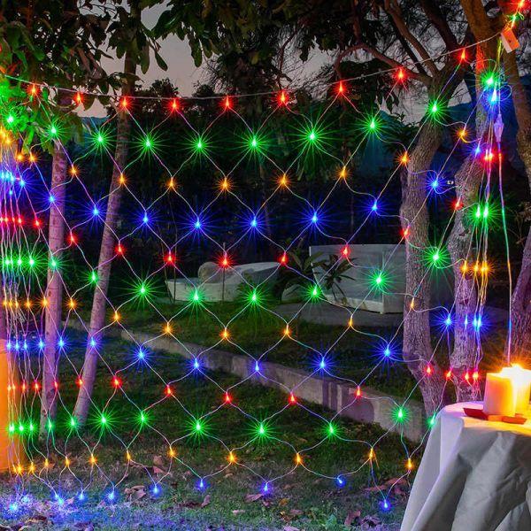 Instalatie exterior tip plasa, 1.5 M, 120 LED, interconectabila, jocuri lumini