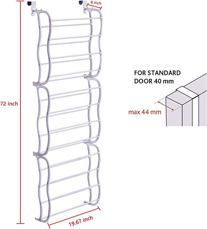 Suport de pantofi pentru usa - 36 perechi 180x52x17 cm