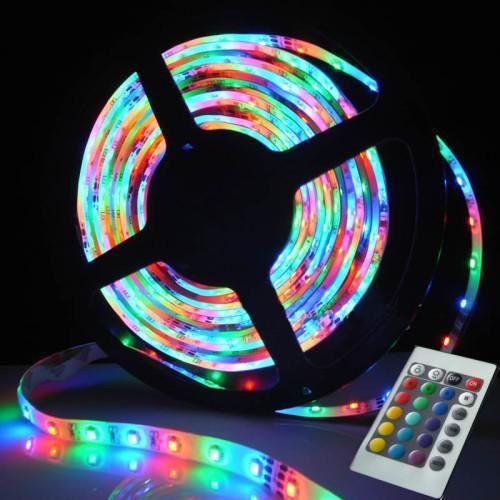 Banda LED RGB multicolor cu telecomanda 5 metri