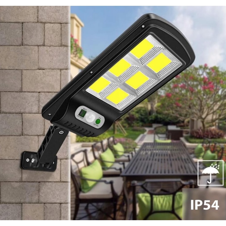 Set 2 x Lampa solara stradala 120 LED, 6 casete