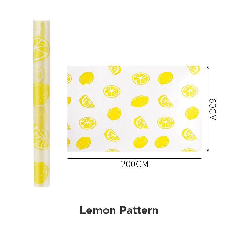 Folie din silicon pentru sertare, 45 x 200 cm, Lemons