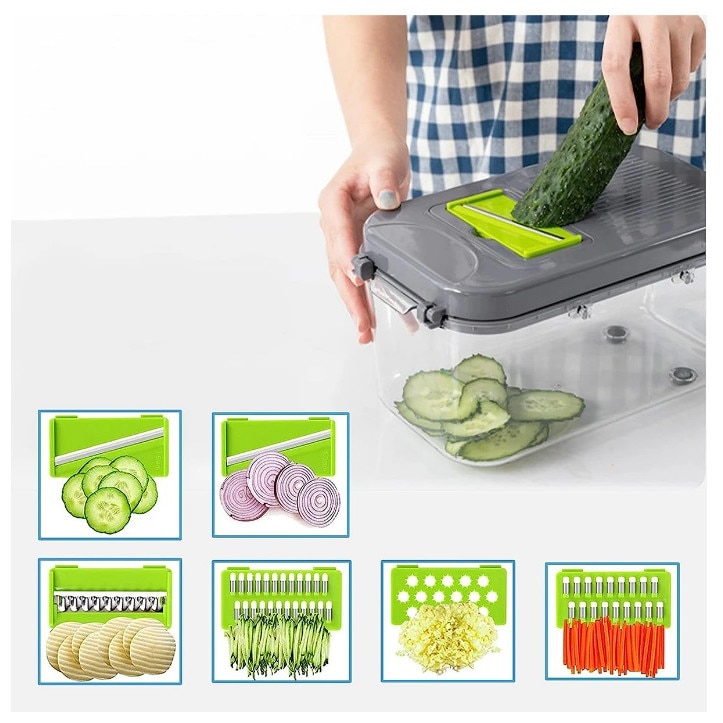 Razatoare multifunctionala cu 22 accesorii, Veggie Slicer