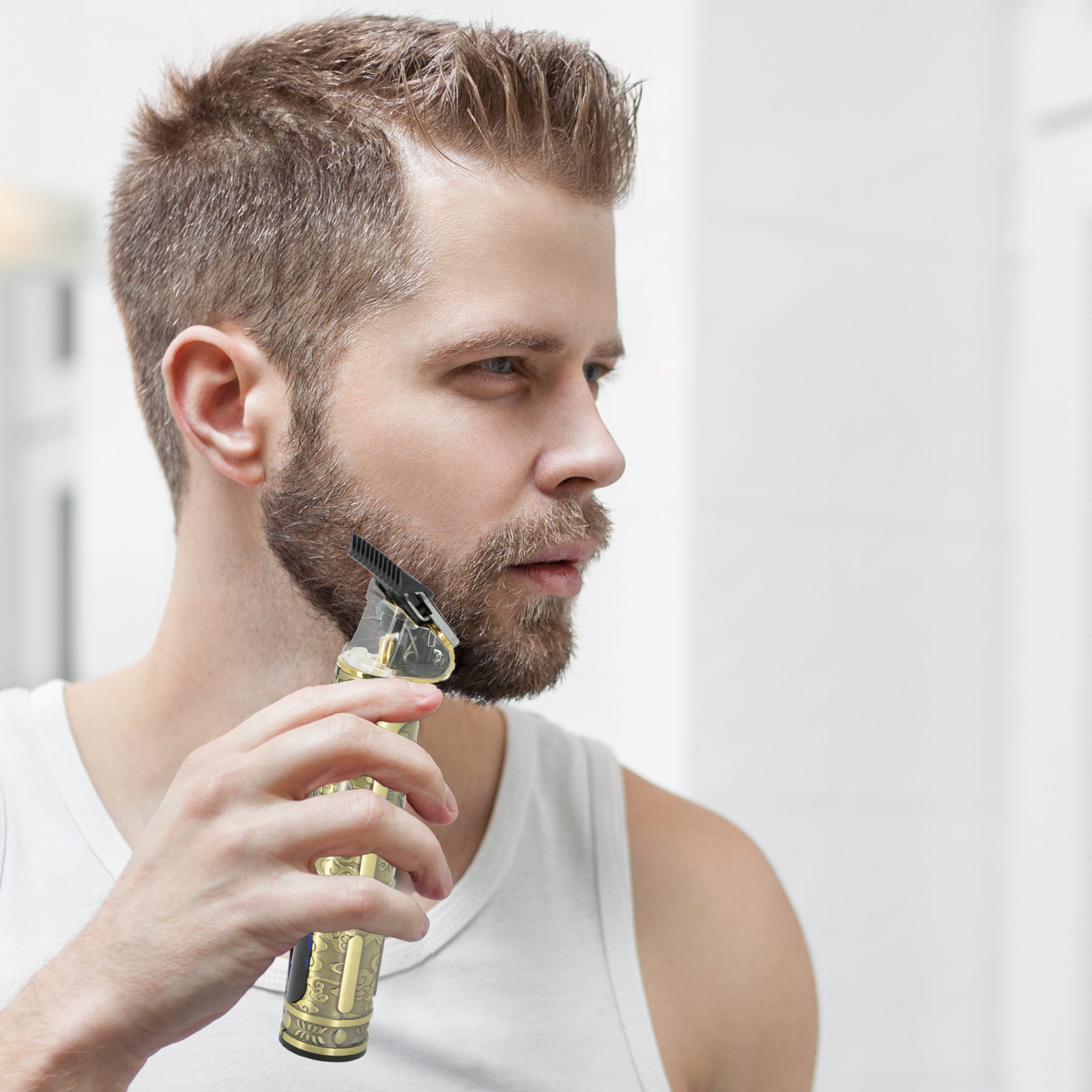 Aparat de tuns si barbierit, trimmer pentru contur si modele