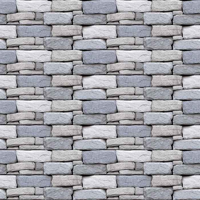 Set 5 x Tapet adeziv decorativ, 30x60 cm, Grey Rocks