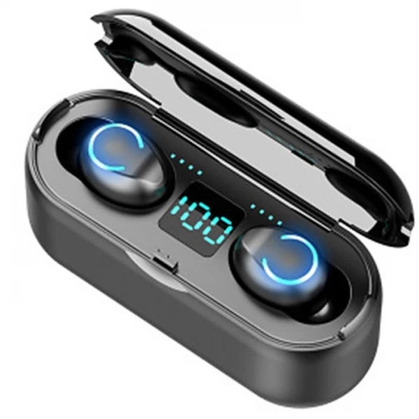 Casti Bluetooth F9, Touch Control, PowerBank