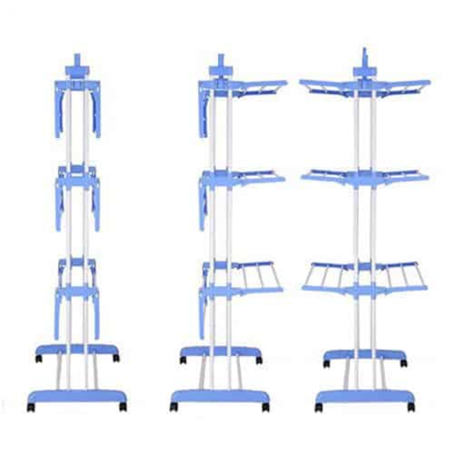 Uscator rufe vertical, pliabil, 3 niveluri, sustinere 40 kg