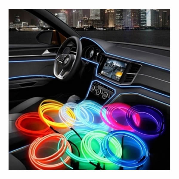 Banda LED auto decorativa, 3 metri, 12V, pentru interior