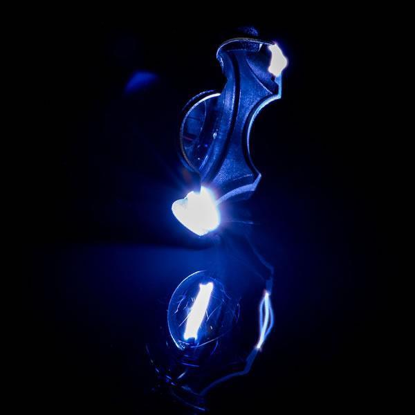 Lanterna electrosoc cu laser rosu - 2 faze de lumina