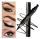 Set 2 x Eyeliner cu stampila, Cat Eye, Negru