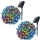 Set 2 x Instalatie solara 100 LED, exterior, Multicolor