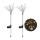 Set 2 x lampa solara artificii cu suport metalic, 90 LED