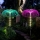 Set 2 x Lampa solara JellyFish RGB, fibra optica