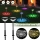 Set 4 lampi solare LED RGB, Alb cald / Multicolor