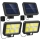 Set 2 x Proiector solar 96 LED, Senzor de miscare, telecomanda